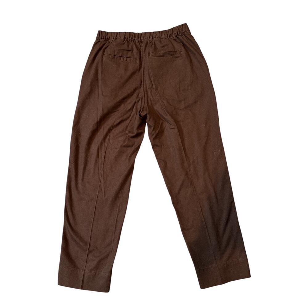 Banana Republic Brown Linen Blend Tapered High Rise  Pants Size S